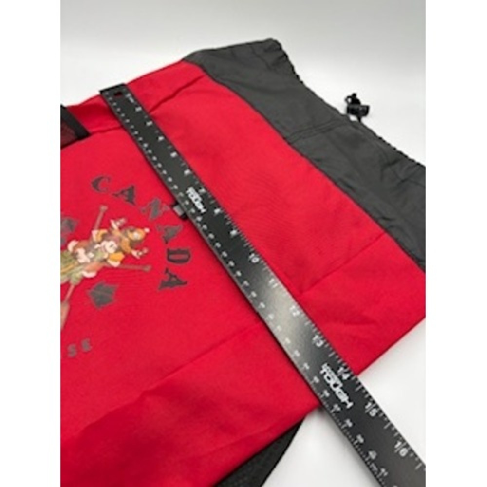 DISNEY Epcot World Showcase Canada Backpack OS Mickey Goofy Donald Drawstring - Picture 6 of 7